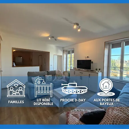 Les Songes Duplex Cosy 3 Chambres 1 Salle De Bain A 1 Km De Bayeux Parking Public Gratuit 15 Km De La Mer Proche Plages Du Debarquement Apartment *